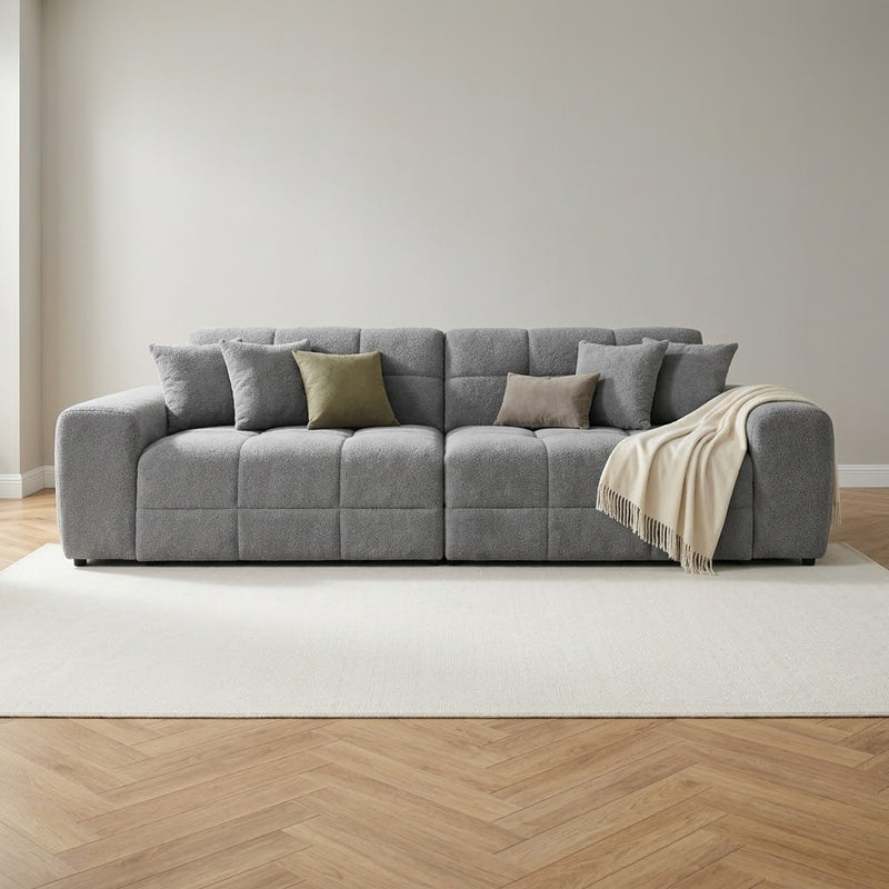 Jacob 4 Seater Sofa - Plush Grey