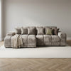Jacob Sofa Plush Mocha Left Hand Facing Corner