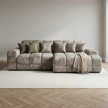 Jacob Sofa Plush Mocha Right Hand Facing Corner