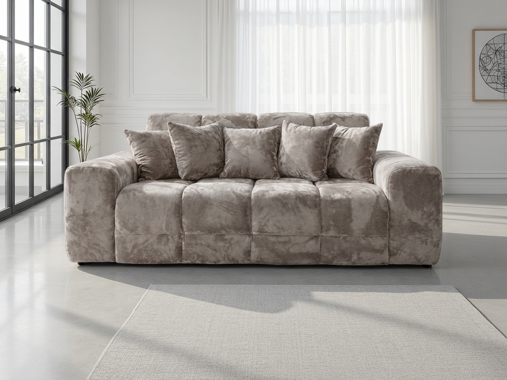 Jacob 3 Seater Sofa - Sorisso Mocha