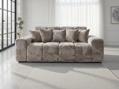 Jacob 3 Seater Sofa - Sorisso Mocha