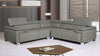 Livorno Genuine Leather Grey 2C2 Corner Sofa