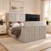 Bentley TV Bed Frame in a warm neutral bedroom, showing the original bed design