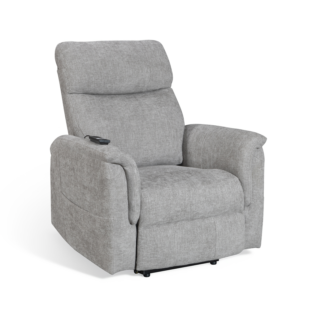 Brunswick grey electric riser recliner armchair – product view 3
