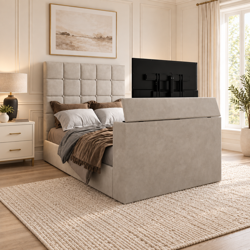 Cubed TV Bed Frame
