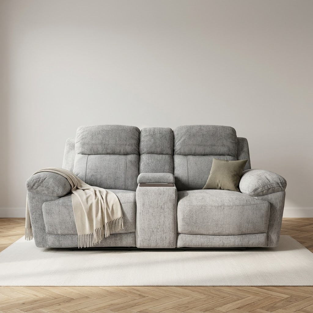 Owen Electric Recliner Sofa 2 Seater - Grey — main product image
