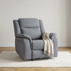 Galaxy Tech Electric Recliner Fabric Armchair - Grey — main product image
