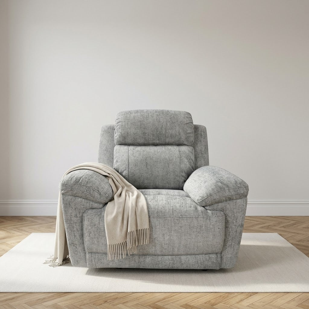 Owen Electric Recliner Armchair Sofa - Grey — main product image