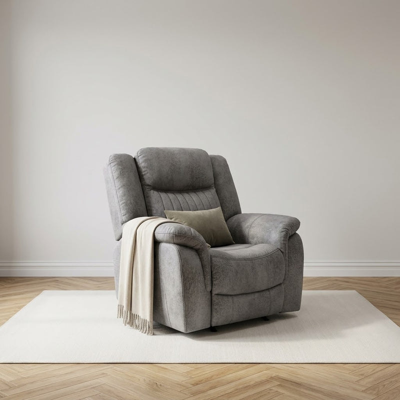 Leon Electric Recliner Armchair - Grey