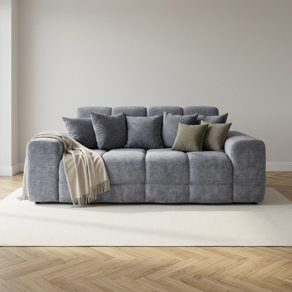 Jacob 3 Seater Sofa - Grey — main product image