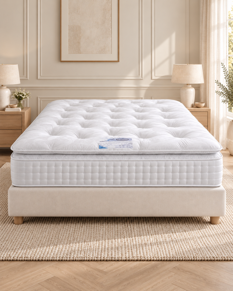 Cloud 2000 Pillowtop Pocket Memory Sprung Mattress - Firm