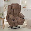 Vancouver brown electric riser recliner armchair – living room view