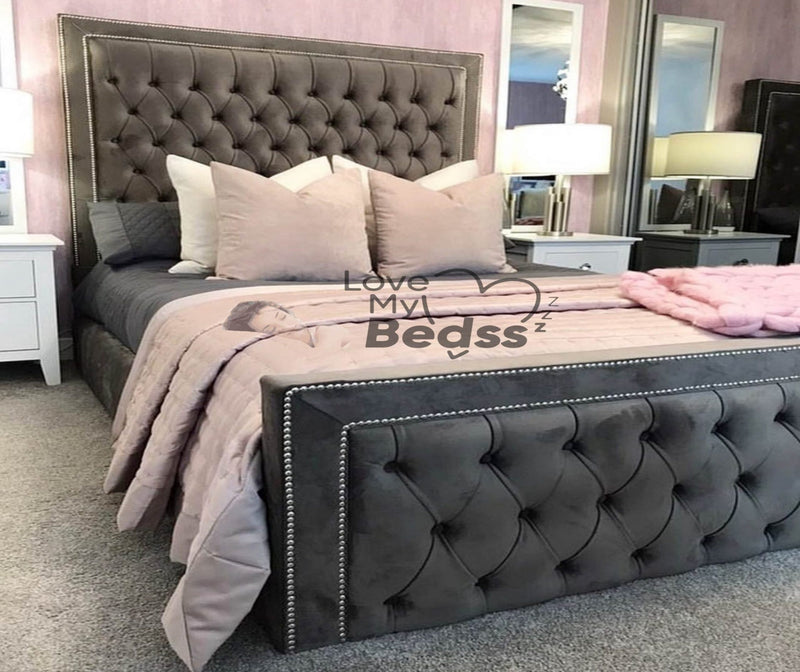 Bliss Buttoned Bed Frame
