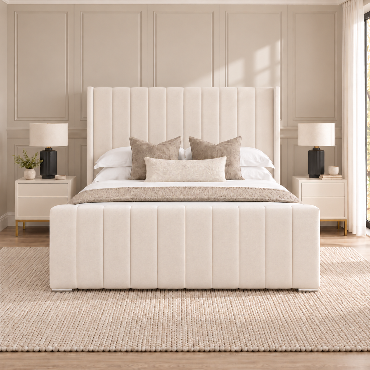 Arizona Wing Bed Frame – Head-On Front View