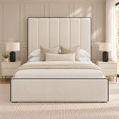 Emma Piping Bed Frame – front view