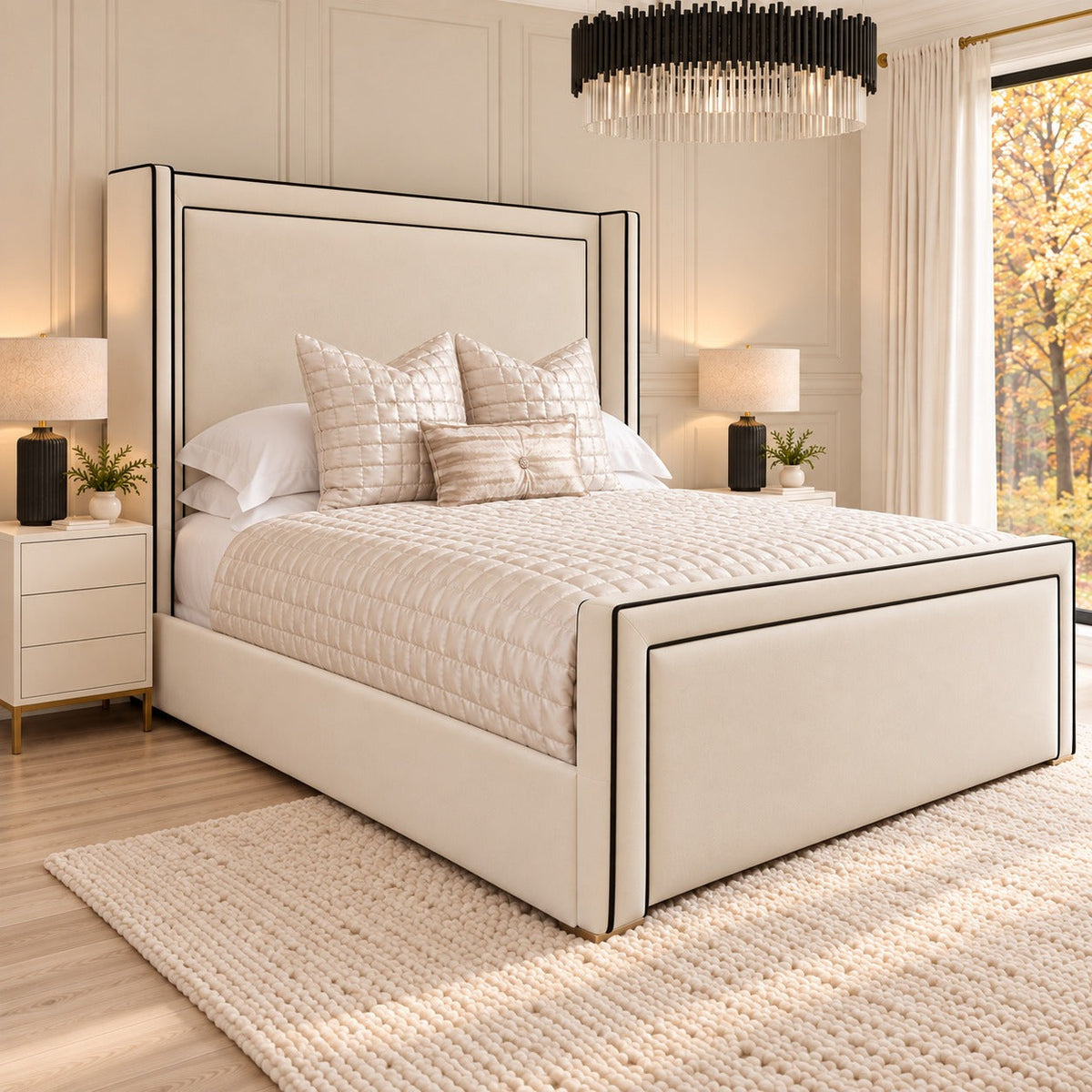 Lorenzo bed, side view