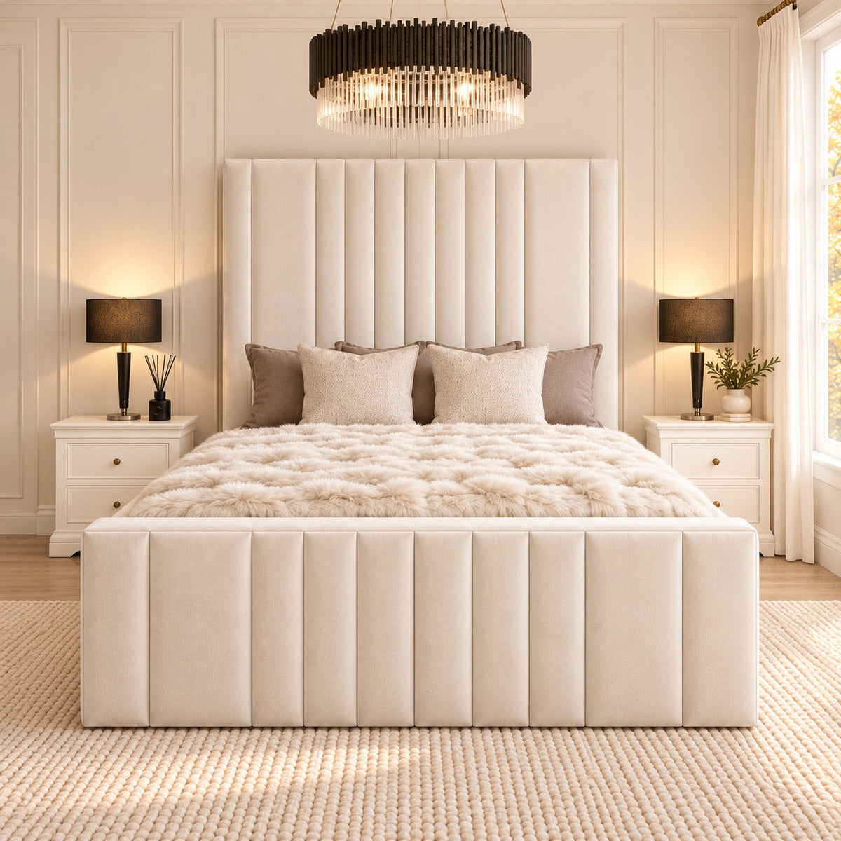 Luciano bed, front view