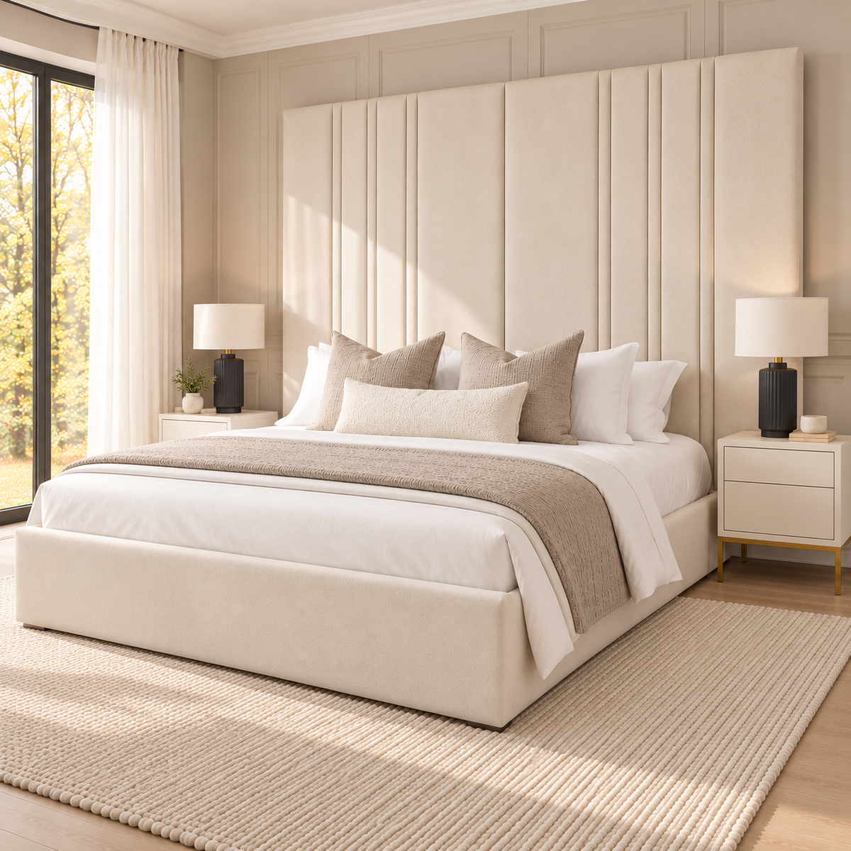 Mirage Bed Frame in a luxury bedroom – right angle