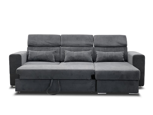 Luke Sofa Bed With Storage - Grey