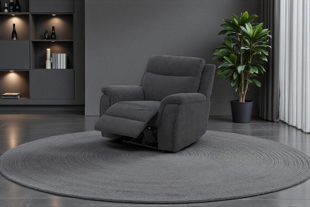 Maverick Black Power Recliner Armchair