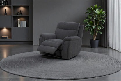 Maverick Black Power Recliner Armchair