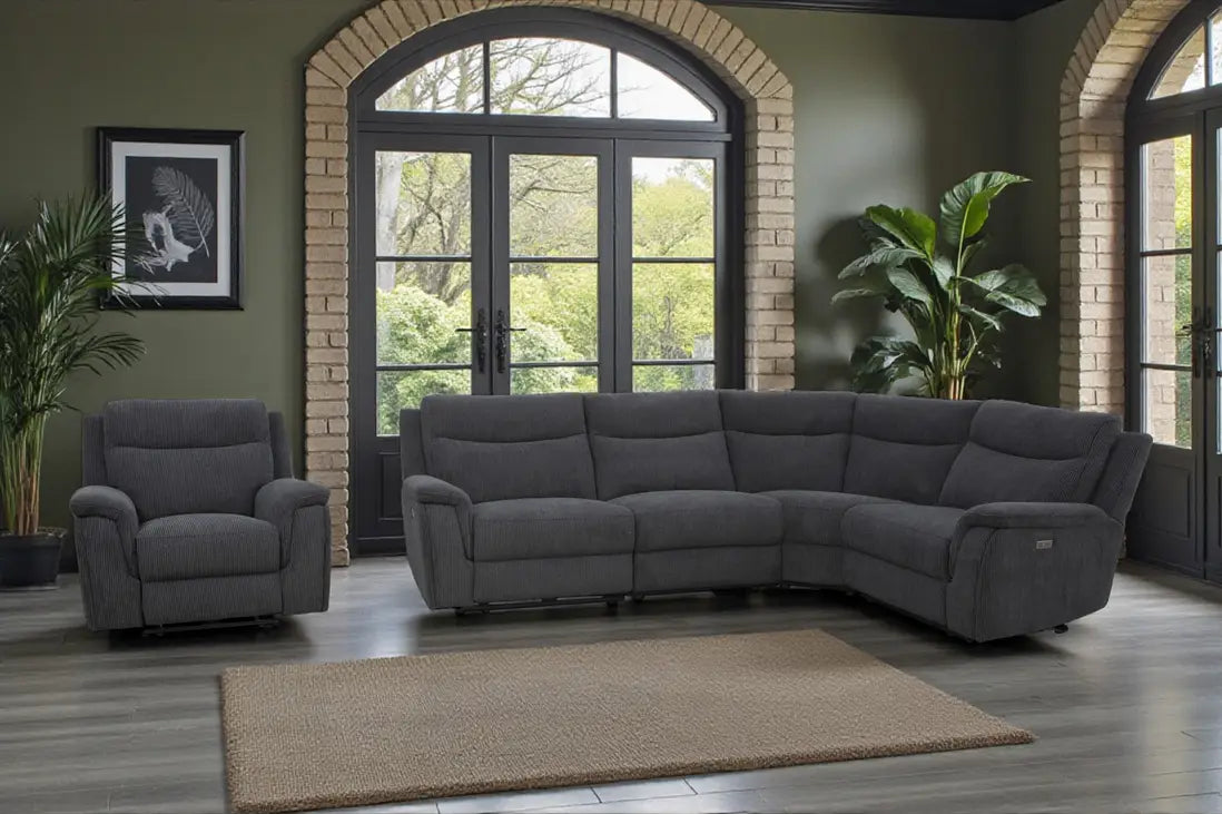 Maverick Black Power Recliner Armchair