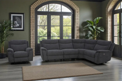 Maverick Black Power Recliner Armchair