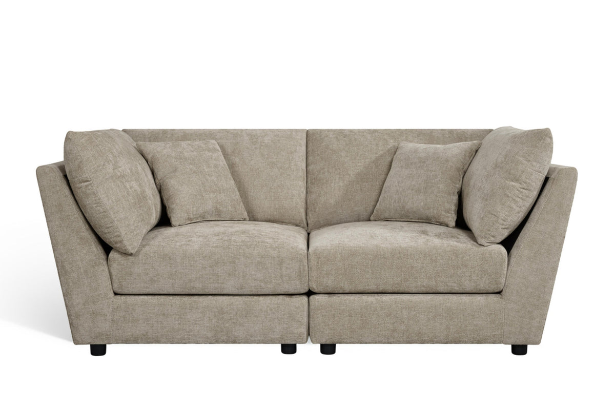 Madelyn 2 Seater Modular Sofa - Beige Chenille – gallery view 2