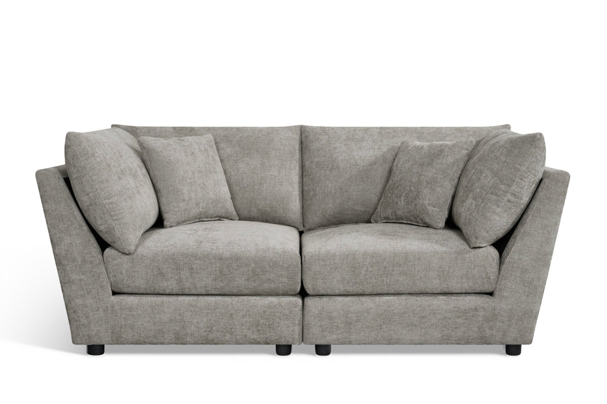 Madelyn 2 Seater Modular Sofa - Grey Chenille – gallery view 2