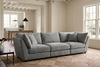 Madelyn 3 Seater Modular Sofa - Grey Chenille – gallery view 1