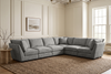 Madelyn 6 Seater Modular Corner Sofa - Grey Chenille – gallery view 1
