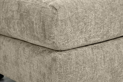 Madelyn beige chenille modular ottoman - view 5