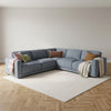 Marlow Grey Large Corner Sofa in a styled living room