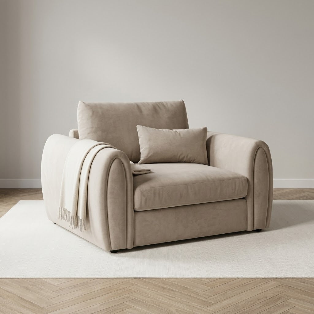 Mirabel Sofa Mocha Armchair