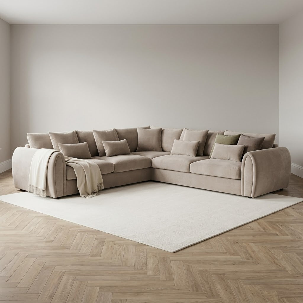 Mirabel Sofa Mocha Large Corner