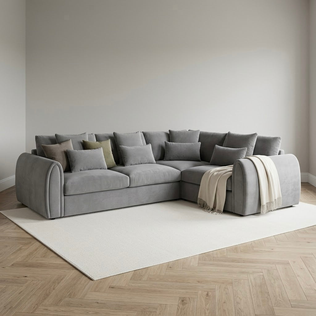 Mirabel Sofa Right Hand Facing Corner Grey