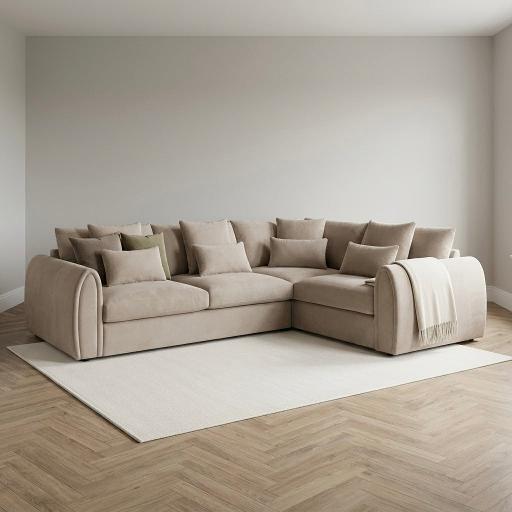 Mirabel Sofa Right Hand Facing Corner Mocha