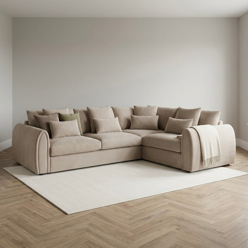 Mirabel Sofa Right Hand Facing Corner Mocha
