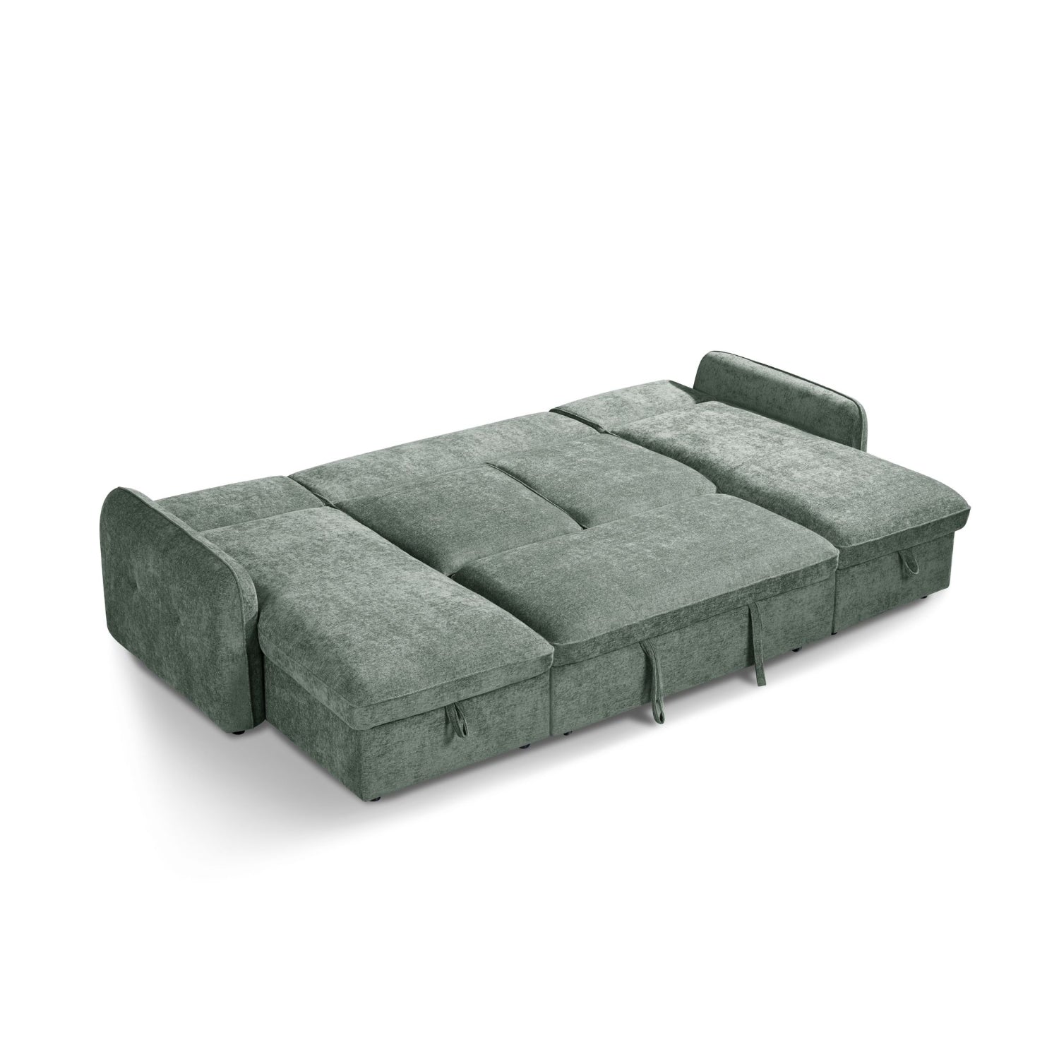 Moscow U Shaped Storage Sofa Bed - Olive