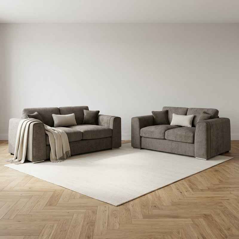 Naples 3+2+1 Seater Sofa Set - Mocha
