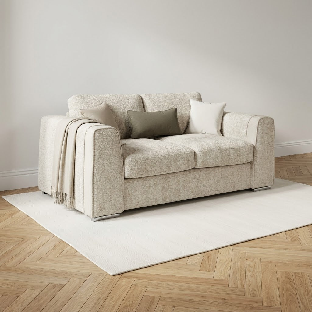 Naples Sofa Beige 3 Seater