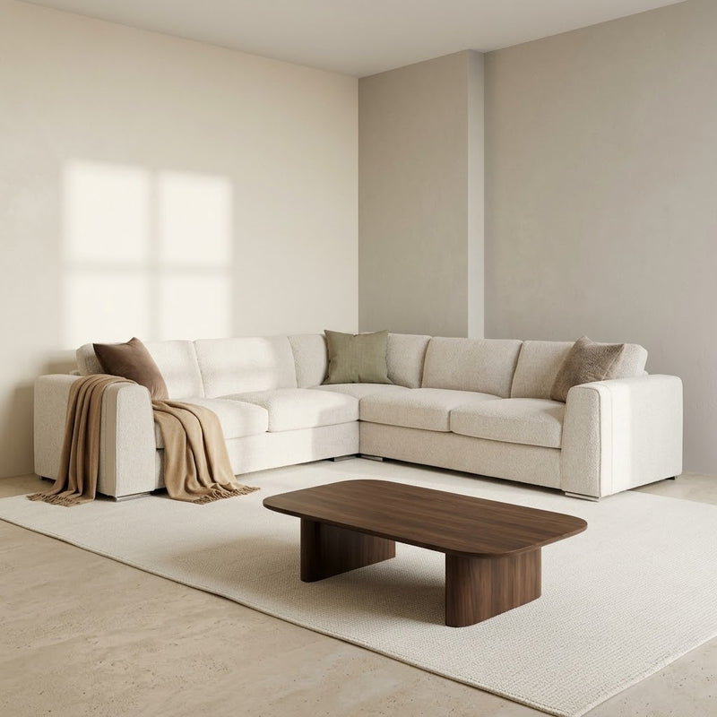 Naples Sofa Beige Large Corner