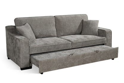 Nathan Grey Chenille Fabric 3 Seater Sofabed