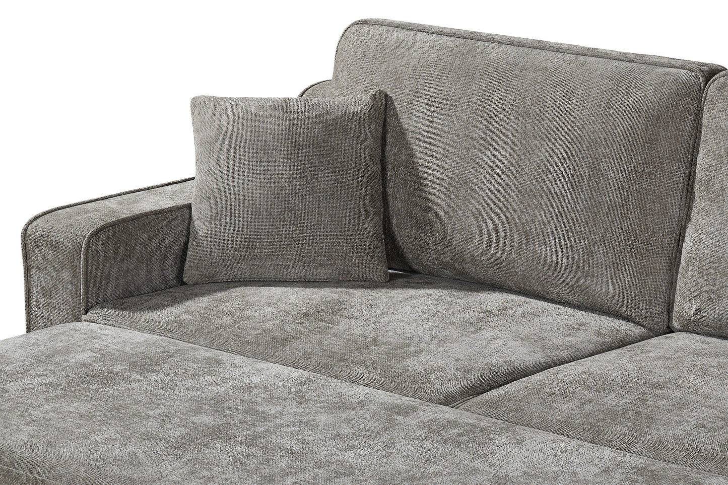 Nathan Grey Chenille Fabric 3 Seater Sofabed