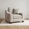 Nebraska Sofa Armchair in a styled living room
