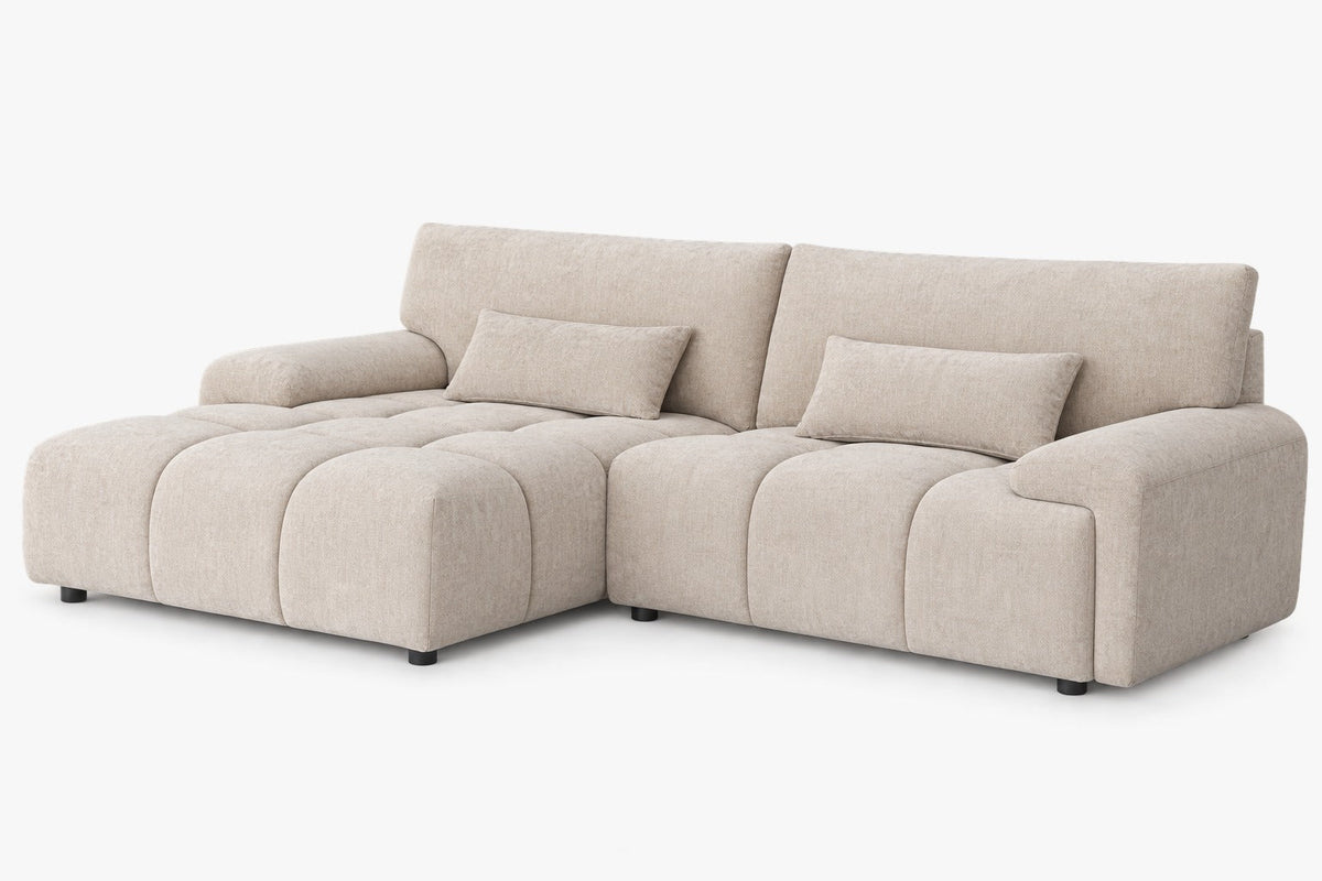 Oakham beige universal corner sofa – product view 2