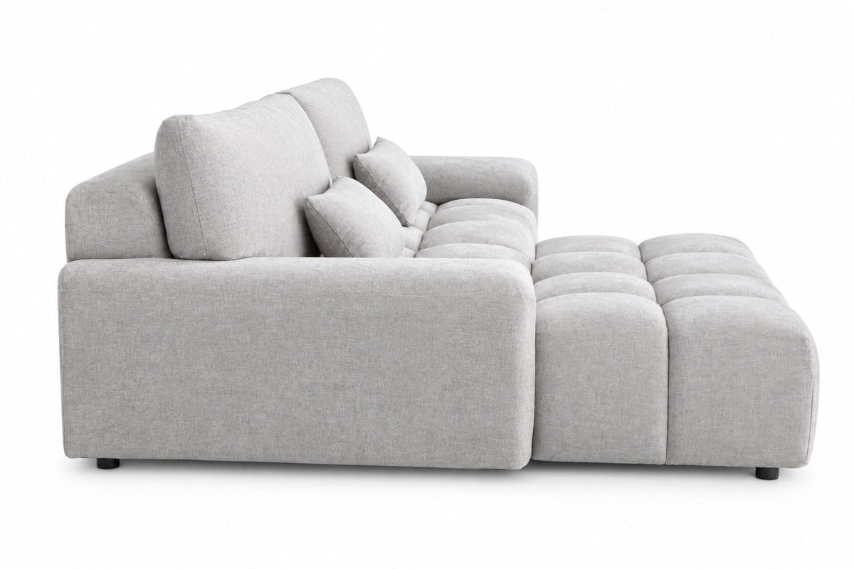Oakham light grey universal corner sofa – product view 3