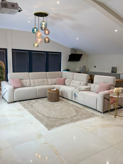 Ohio Power Modular Corner Sofa - Beige