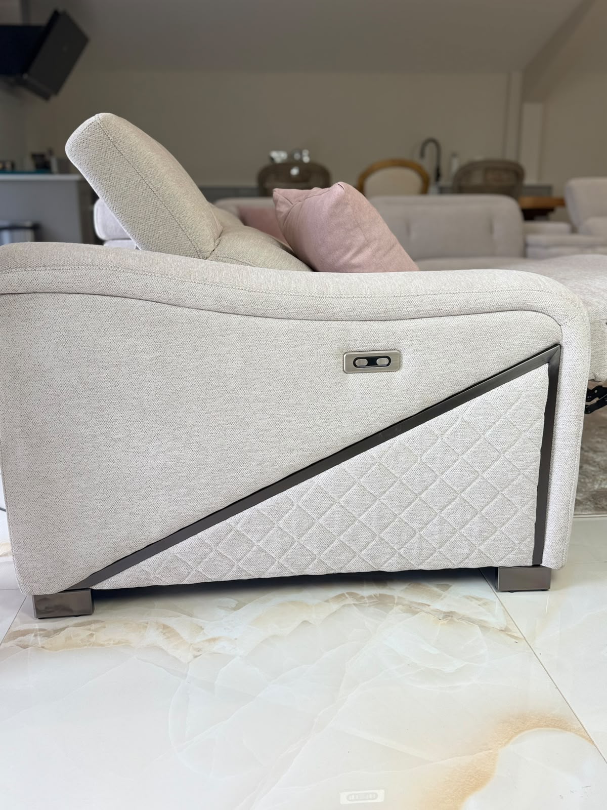 Ohio Power Modular Corner Sofa - Beige