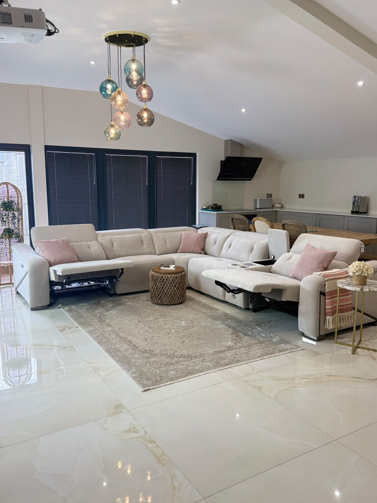 Ohio Power Modular Corner Sofa - Beige